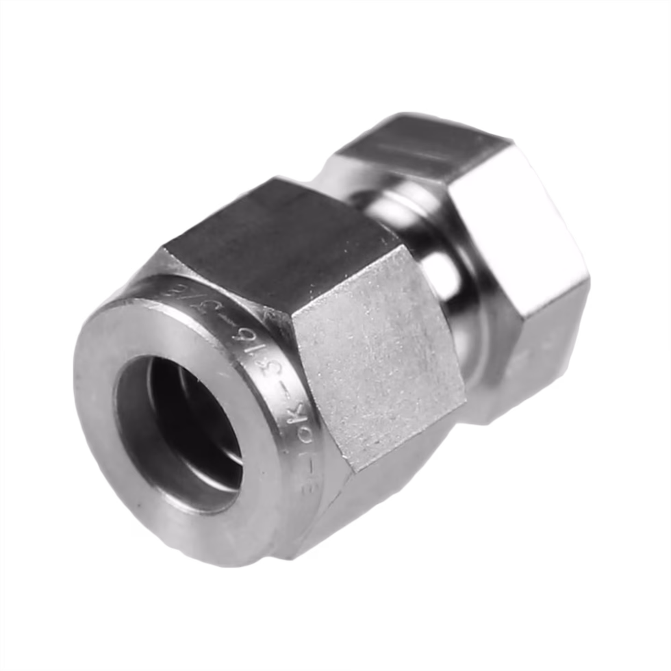 Stainless compression end cap