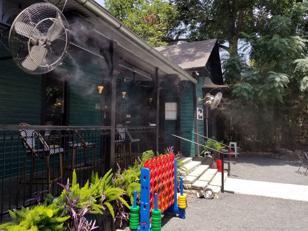Mist Fans at Augustine on Rainey St