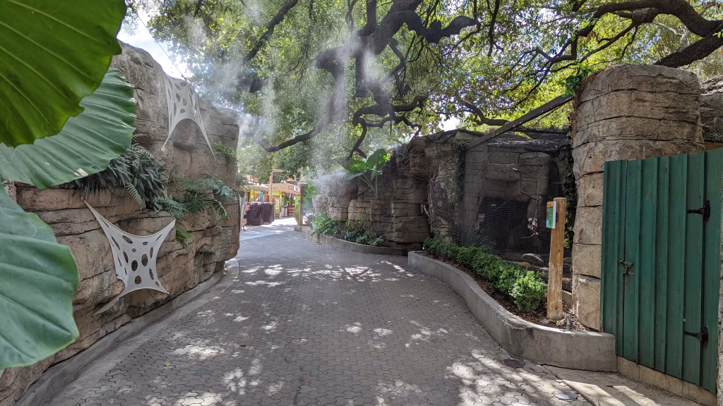Misting at San Antonio Zoo Jaguars Exhibit